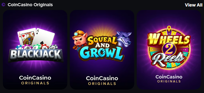 Coin Casino Games